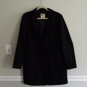 Black Old Navy Car Coat Wool Large